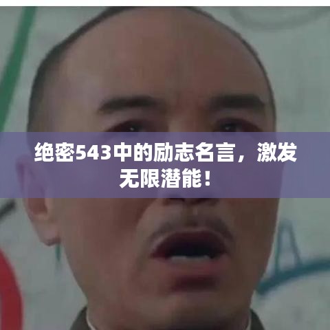 绝密543中的励志名言，激发无限潜能！
