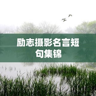 励志摄影名言短句集锦