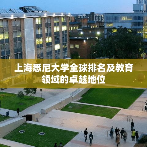 上海悉尼大学全球排名及教育领域的卓越地位