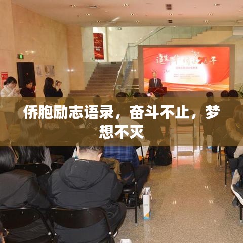 侨胞励志语录，奋斗不止，梦想不灭