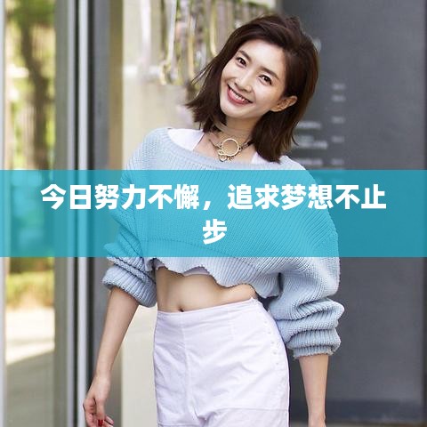 今日努力不懈，追求梦想不止步
