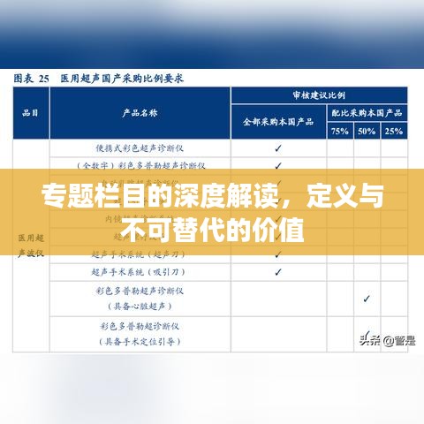 专题栏目的深度解读，定义与不可替代的价值