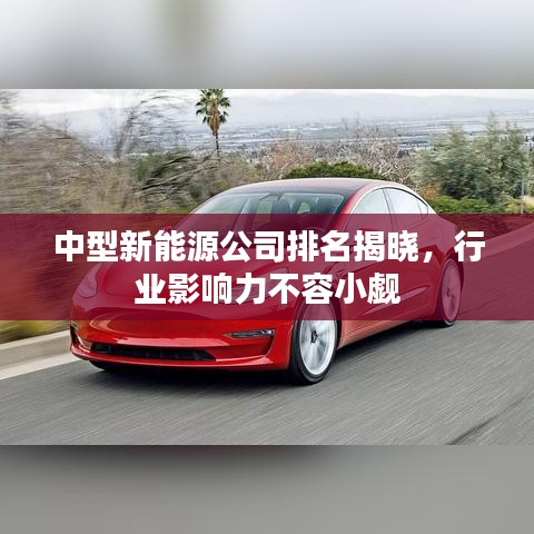 中型新能源公司排名揭晓，行业影响力不容小觑