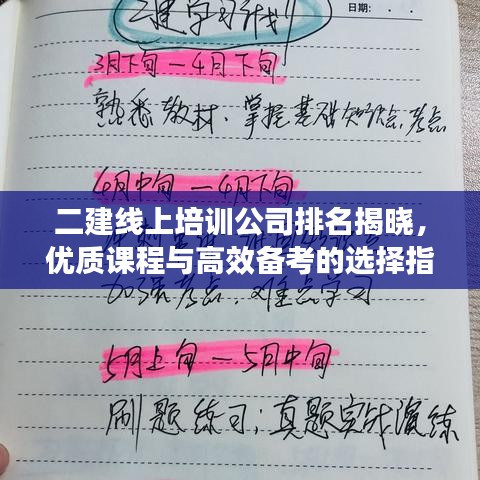 二建线上培训公司排名揭晓，优质课程与高效备考的选择指南