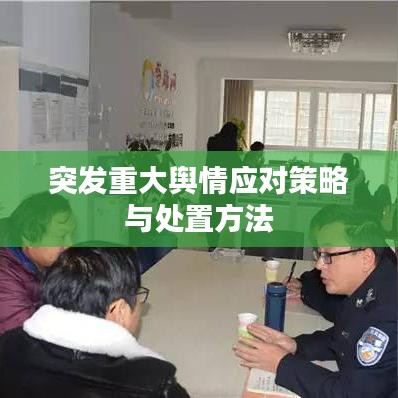 突发重大舆情应对策略与处置方法
